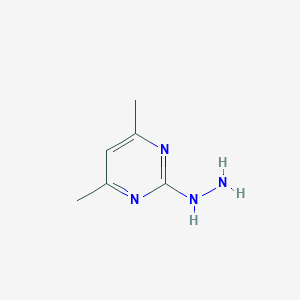 molecular formula C6H10N4 B165083 2-Hydrazinyl-4,6-dimethylpyrimidine CAS No. 23906-13-0