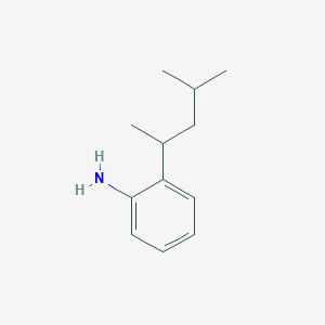 molecular formula C12H19N B165085 2-(4-Methylpentan-2-yl)aniline CAS No. 203448-76-4