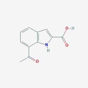 molecular formula C11H9NO3 B165086 7-Acetyl-1H-indole-2-carboxylic acid CAS No. 133738-76-8