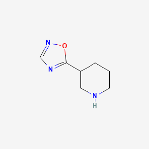 molecular formula C7H11N3O B1650869 3-(1,2,4-Oxadiazol-5-yl)piperidine CAS No. 1211528-98-1