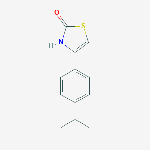 molecular formula C12H13NOS B165087 4-[4-(Propan-2-yl)phenyl]-1,3-thiazol-2(3H)-one CAS No. 127740-02-7