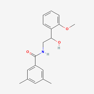 molecular formula C18H21NO3 B1650884 N-[2-hydroxy-2-(2-methoxyphenyl)ethyl]-3,5-dimethylbenzamide CAS No. 1211735-07-7