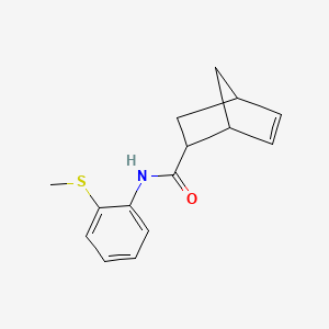 molecular formula C15H17NOS B1650892 N-(2-Methylsulfanylphenyl)bicyclo[2.2.1]hept-5-ene-2-carboxamide CAS No. 1212073-15-8