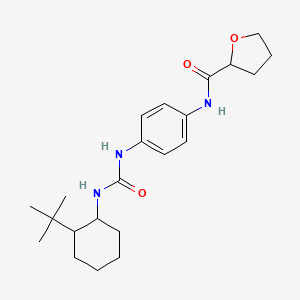 molecular formula C22H33N3O3 B1650896 N-(4-{[(2-tert-butylcyclohexyl)carbamoyl]amino}phenyl)oxolane-2-carboxamide CAS No. 1212104-63-6