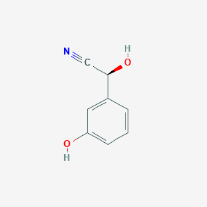 molecular formula C8H7NO2 B165090 (2s)-2-Hydroxy-2-(3-hydroxyphenyl)acetonitrile CAS No. 125781-60-4
