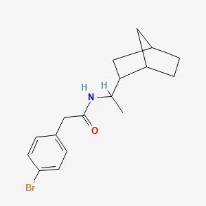 molecular formula C17H22BrNO B1650908 N-(1-{bicyclo[2.2.1]heptan-2-yl}ethyl)-2-(4-bromophenyl)acetamide CAS No. 1212247-28-3