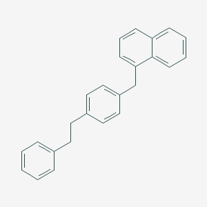 molecular formula C25H22 B165091 1-[4-(2-Phenylethyl)benzyl]naphthalene CAS No. 127833-53-8