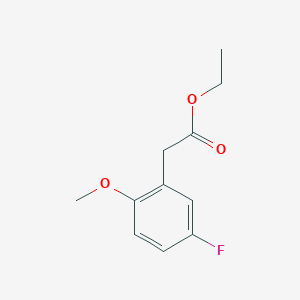 molecular formula C11H13FO3 B1650977 Ethyl 2-(5-fluoro-2-methoxyphenyl)acetate CAS No. 1214910-65-2