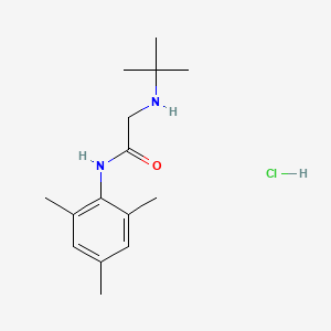 Acetamide, 2-((1,1-dimethylethyl)amino)-N-(2,4,6-trimethylphenyl)-, monohydrochloride