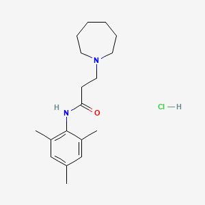 1H-Azepine-1-propanamide, hexahydro-N-(2,4,6-trimethylphenyl)-, monohydrochloride