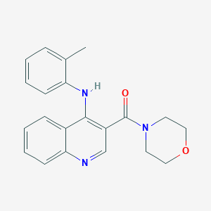 N-(2-methylphenyl)-3-(morpholin-4-ylcarbonyl)quinolin-4-amine
