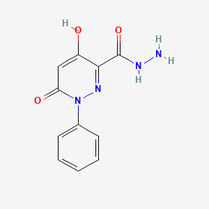 6-Hydroxy-4-oxo-1-phenyl-pyridazine-3-carbohydrazide