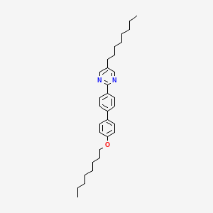 molecular formula C32H44N2O B1650992 Pyrimidine, 5-octyl-2-[4'-(octyloxy)[1,1'-biphenyl]-4-yl]- CAS No. 121641-08-5