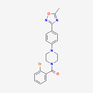 1-(2-Bromobenzoyl)-4-[4-(5-methyl-1,2,4-oxadiazol-3-yl)phenyl]piperazine