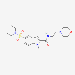 5-[(diethylamino)sulfonyl]-1-methyl-N-(2-morpholin-4-ylethyl)-1H-indole-2-carboxamide