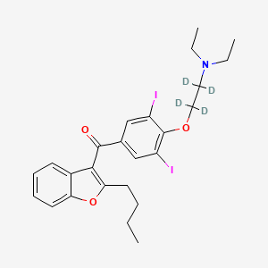 (2-Butyl-1-benzofuran-3-yl)(4-{[2-(diethylamino)(~2~H_4_)ethyl]oxy}-3,5-diiodophenyl)methanone