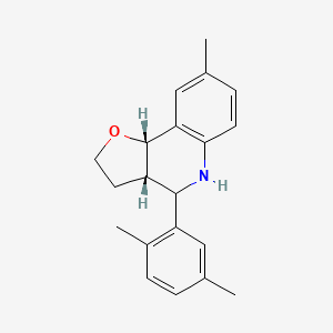 (3aS,9bS)-4-(2,5-dimethylphenyl)-8-methyl-2,3,3a,4,5,9b-hexahydrofuro[3,2-c]quinoline