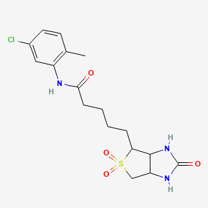 N-(5-chloro-2-methylphenyl)-5-{2,5,5-trioxo-hexahydro-1H-5lambda6-thieno[3,4-d]imidazolidin-4-yl}pentanamide
