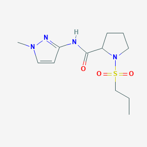N-(1-methyl-1H-pyrazol-3-yl)-1-(propane-1-sulfonyl)pyrrolidine-2-carboxamide