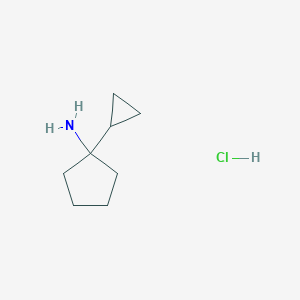 1-Cyclopropylcyclopentan-1-amine;hydrochloride