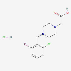 2-(4-(2-Chloro-6-fluorobenzyl)piperazin-1-yl)acetic acid hydrochloride