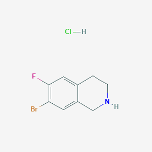 molecular formula C9H10BrClFN B1651127 7-Bromo-6-fluoro-1,2,3,4-tetrahydroisoquinoline hydrochloride CAS No. 1233526-84-5