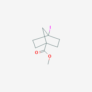 molecular formula C9H13IO2 B1651132 Methyl 4-iodobicyclo[2.2.1]heptane-1-carboxylate CAS No. 123463-12-7