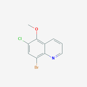 molecular formula C10H7BrClNO B1651141 8-Bromo-6-chloro-5-methoxyquinoline CAS No. 1236162-20-1