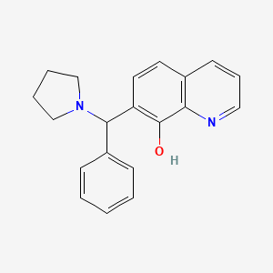7-(Phenyl(pyrrolidin-1-yl)methyl)quinolin-8-ol