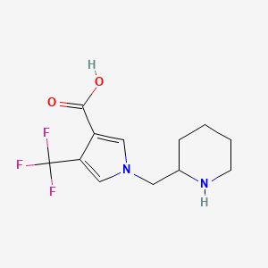 1-(piperidin-2-ylmethyl)-4-(trifluoromethyl)-1H-pyrrole-3-carboxylic acid