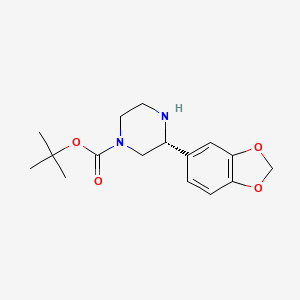 Tert-butyl 3-(benzo[D][1,3]dioxol-5-YL)piperazine-1-carboxylate