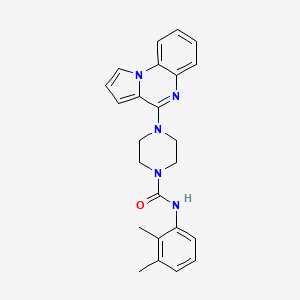 molecular formula C24H25N5O B1651196 N-(2,3-dimethylphenyl)-4-pyrrolo[1,2-a]quinoxalin-4-ylpiperazine-1-carboxamide CAS No. 1242874-78-7