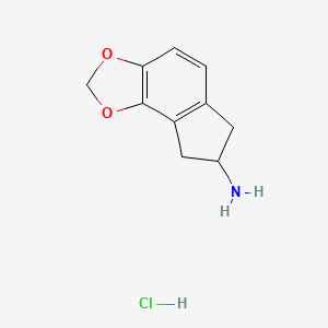 molecular formula C10H12ClNO2 B1651219 4,5-MDAI hydrochloride CAS No. 124399-90-2