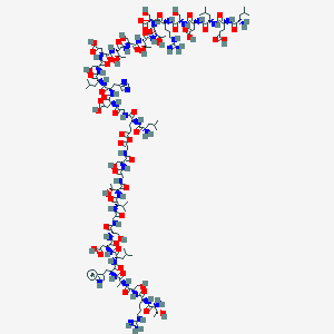 molecular formula C142H228N42O58 B165123 Pthrp (107-139) CAS No. 137348-10-8