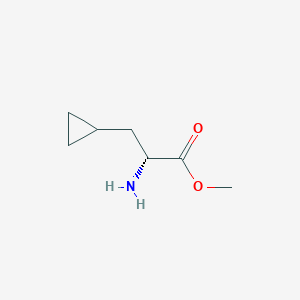 molecular formula C7H13NO2 B1651267 methyl (2R)-2-amino-3-cyclopropylpropanoate CAS No. 1251904-24-1