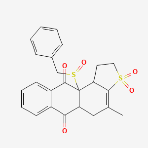 molecular formula C24H22O5S2 B1651275 BRN 4770944 CAS No. 125220-08-8