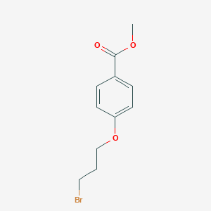 molecular formula C11H13BrO3 B165128 Methyl 4-(3-bromopropoxy)benzoate CAS No. 135998-88-8