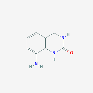 molecular formula C8H9N3O B1651285 8-Amino-3,4-dihydroquinazolin-2(1H)-one CAS No. 1253225-78-3