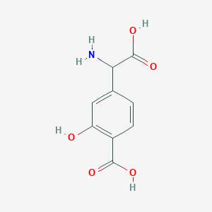 molecular formula C9H9NO5 B165136 (RS)-4C3HPG CAS No. 134052-66-7