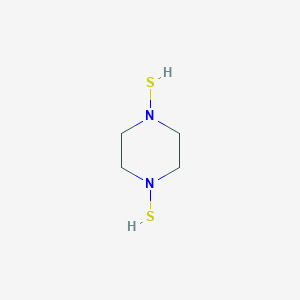 molecular formula C4H10N2S2 B165139 1,4-Bis(sulfanyl)piperazine CAS No. 131538-50-6