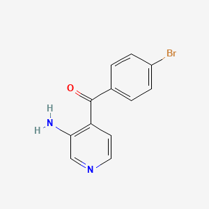 molecular formula C12H9BrN2O B1651403 (3-Aminopyridin-4-yl)-(4-bromophenyl)methanone CAS No. 1260890-45-6