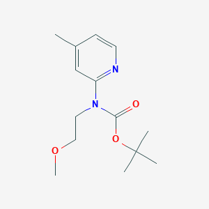 molecular formula C14H22N2O3 B1651405 Tert-butyl N-(2-methoxyethyl)-N-(4-methylpyridin-2-YL)carbamate CAS No. 1260892-60-1