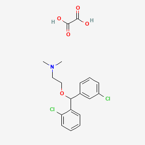 molecular formula C19H21Cl2NO5 B1651459 N,N-Dimethyl-2-(2,3'-dichlorobenzhydryloxy)ethylamine oxalate CAS No. 126517-34-8