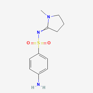 4-amino-N-(1-methylpyrrolidin-2-ylidene)benzenesulfonamide