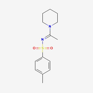 1-(1-(((4-Methylphenyl)sulfonyl)imino)ethyl)piperidine