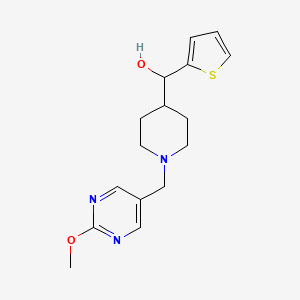 molecular formula C16H21N3O2S B1651477 {1-[(2-Methoxypyrimidin-5-yl)methyl]piperidin-4-yl}(2-thienyl)methanol CAS No. 1268982-66-6