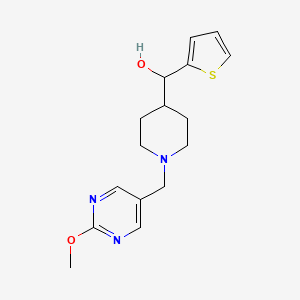 {1-[(2-Methoxypyrimidin-5-yl)methyl]piperidin-4-yl}(2-thienyl)methanol