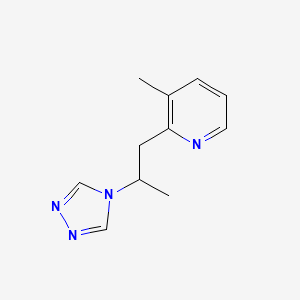 3-methyl-2-[2-(4H-1,2,4-triazol-4-yl)propyl]pyridine
