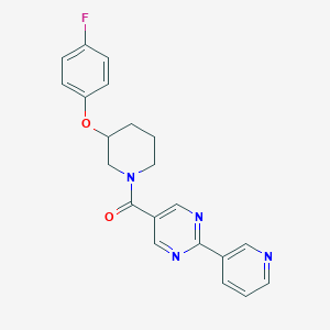 B1651482 5-{[3-(4-Fluorophenoxy)piperidin-1-yl]carbonyl}-2-pyridin-3-ylpyrimidine CAS No. 1268991-91-8