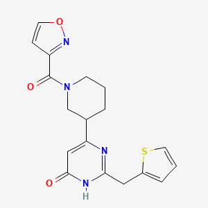 6-[1-(isoxazol-3-ylcarbonyl)piperidin-3-yl]-2-(2-thienylmethyl)pyrimidin-4(3H)-one